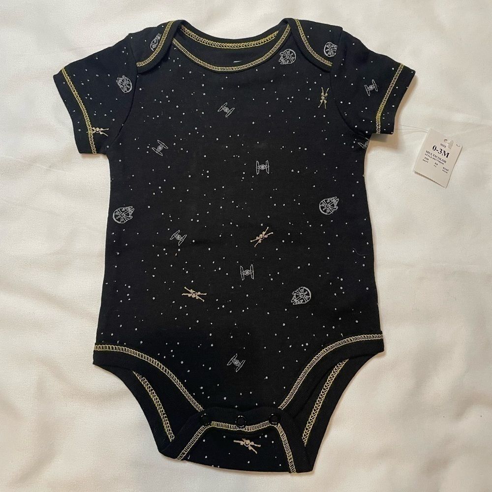 NWT Star Wars size 0-3 months black one piece
